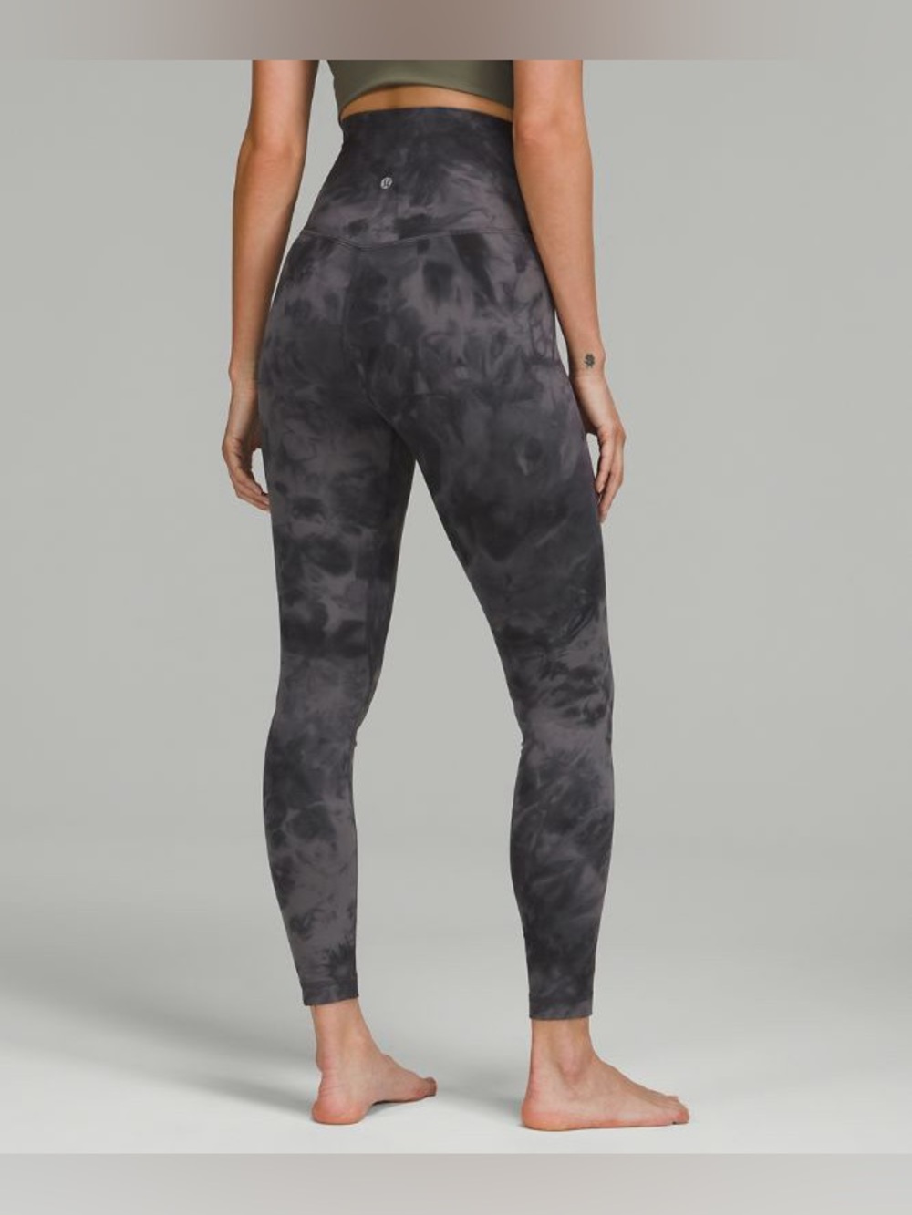 Lululemon Align high rise pant leggings diamond dye pitch grey graphite tie dye